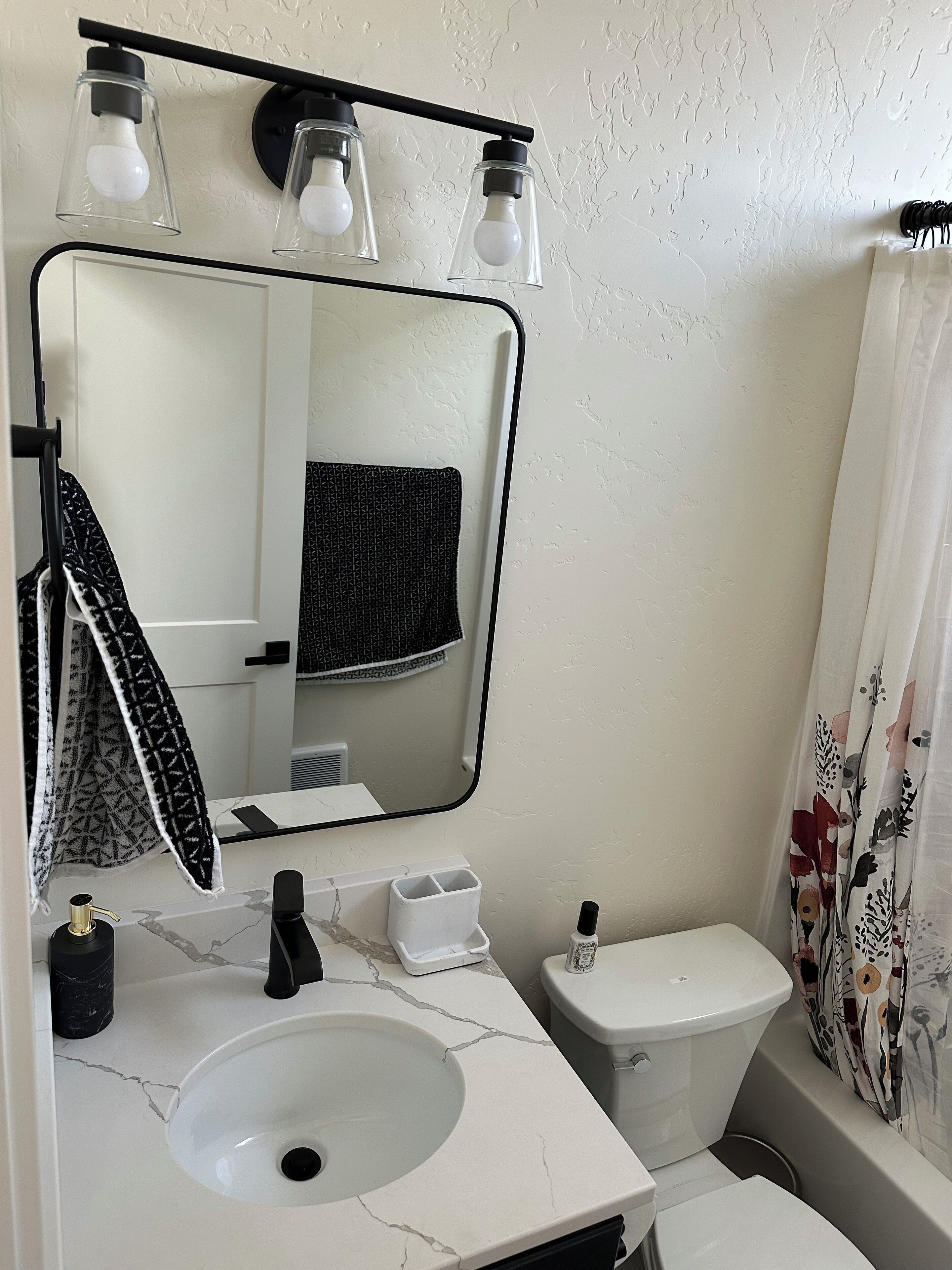 Towels, soap, toilet paper