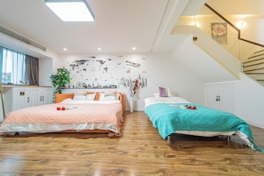 Family Duplex, Multiple Beds, Non Smoking, City View | 2 bedrooms, free WiFi
