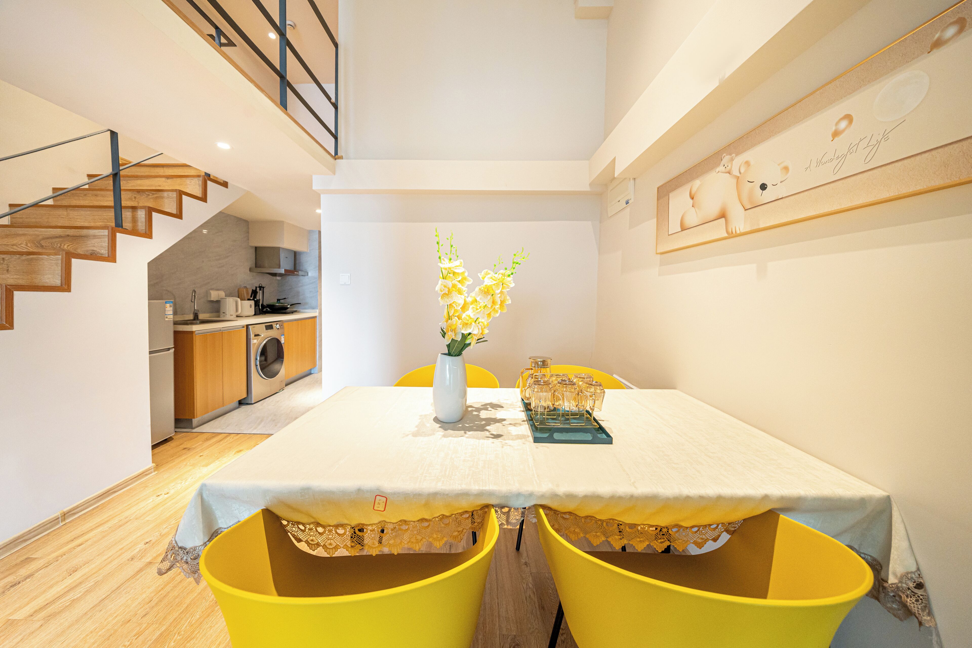 商务复式, 多张床, 无烟房, 城市景观 | 餐厅