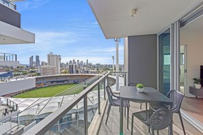 Three Bedroom Two Bathroom Compact Gabba View Apartment | Balcony view