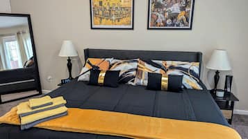 4 bedrooms, iron/ironing board, travel crib, free WiFi