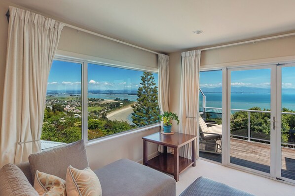 Smart TV, books, stereo