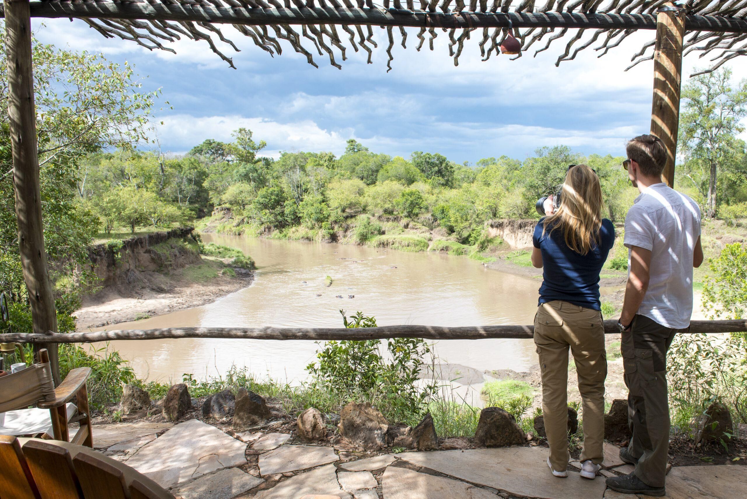 Udsigt fra overnatningsstedet