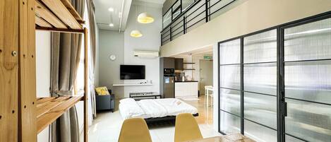 Appartement Duplex Deluxe, vue ville | Coin séjour