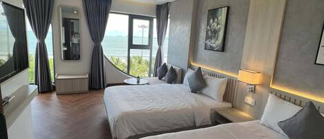 Family Quadruple Room, Partial Ocean View | Free WiFi