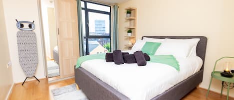 1 غرفة نوم وواي فاي مجانًا وملاءات أسرّة