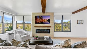 Smart TV, fireplace, offices