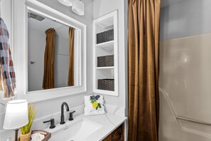 Hair dryer, towels