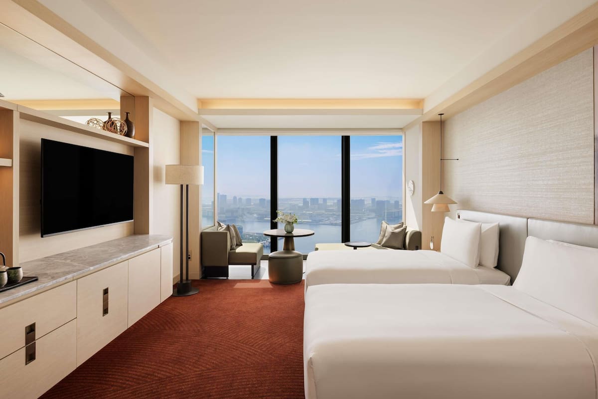 Fairmont Gold, Chambre avec lits jumeaux, 2 lits une place, vue baie | Wi-Fi gratuit, draps fournis