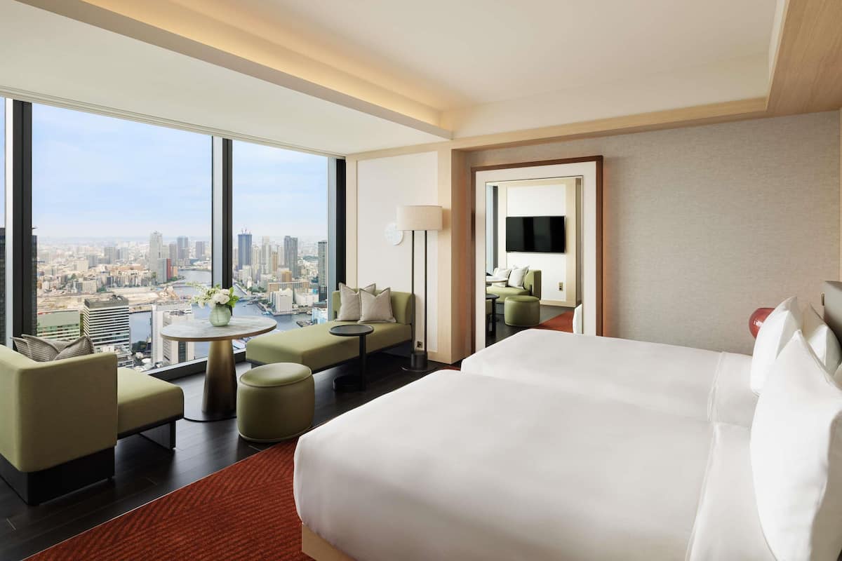 Fairmont Gold, Signature Twin Room, 2 Twin Beds, Skyline View | Free WiFi, bed sheets