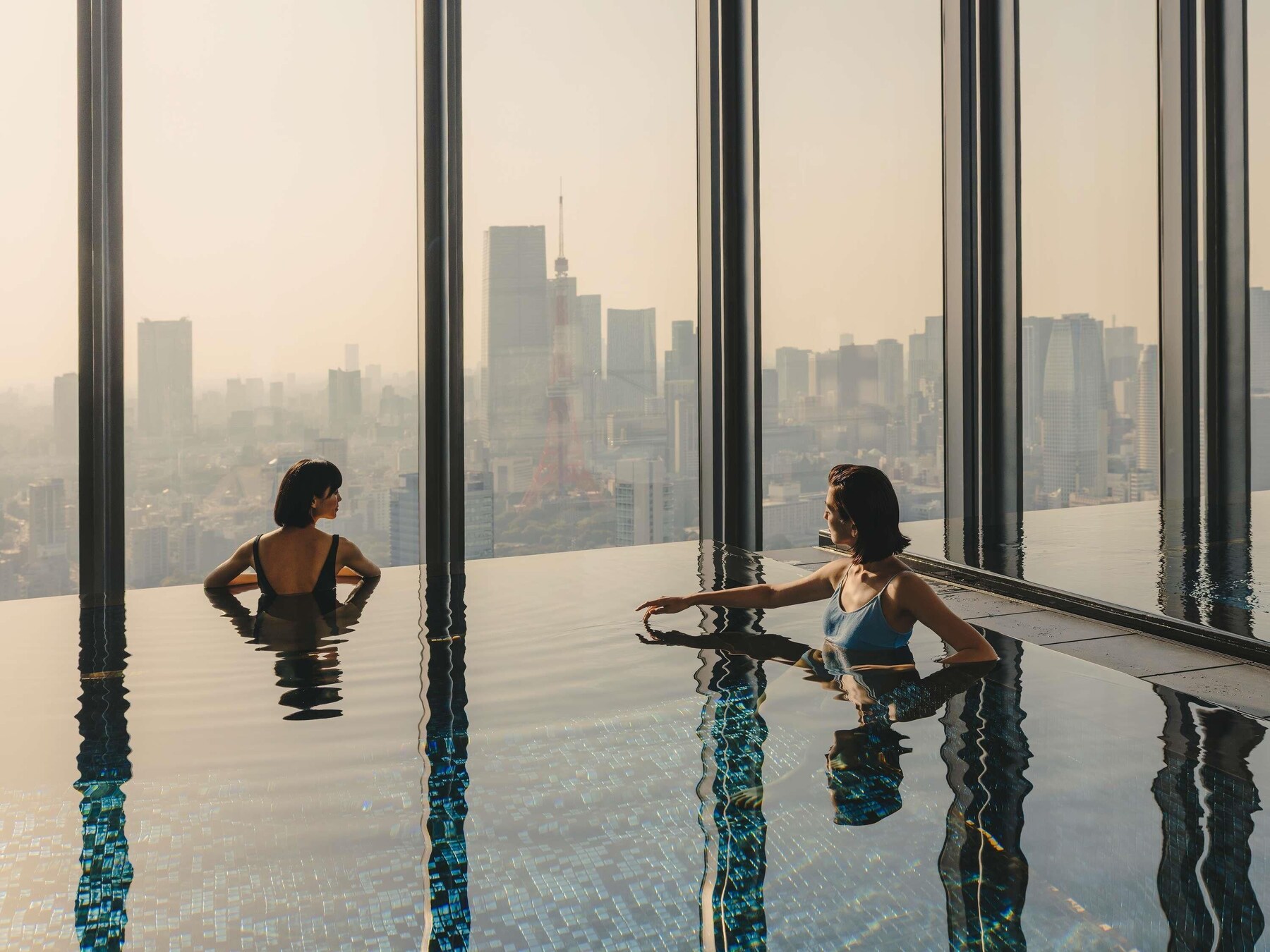 Indoor pool, outdoor pool