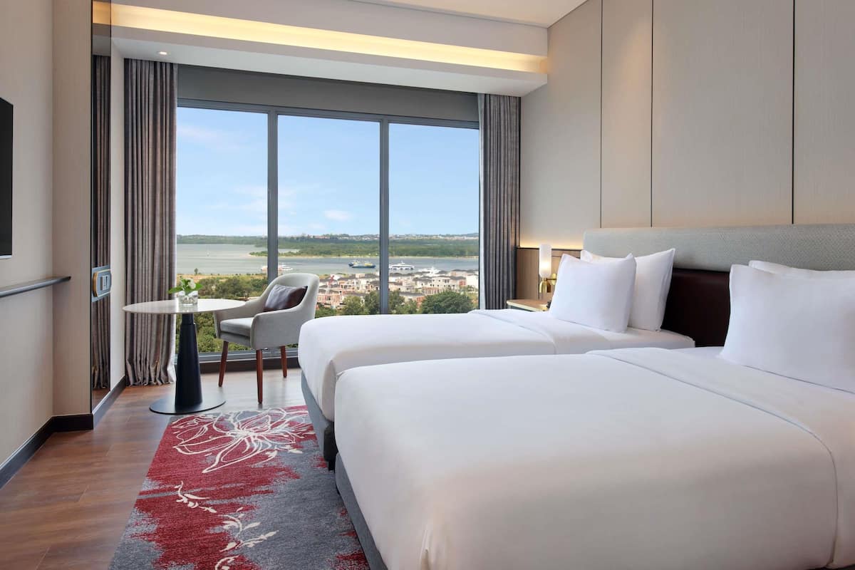 Chambre Supérieure, 2 lits une place, vue ville