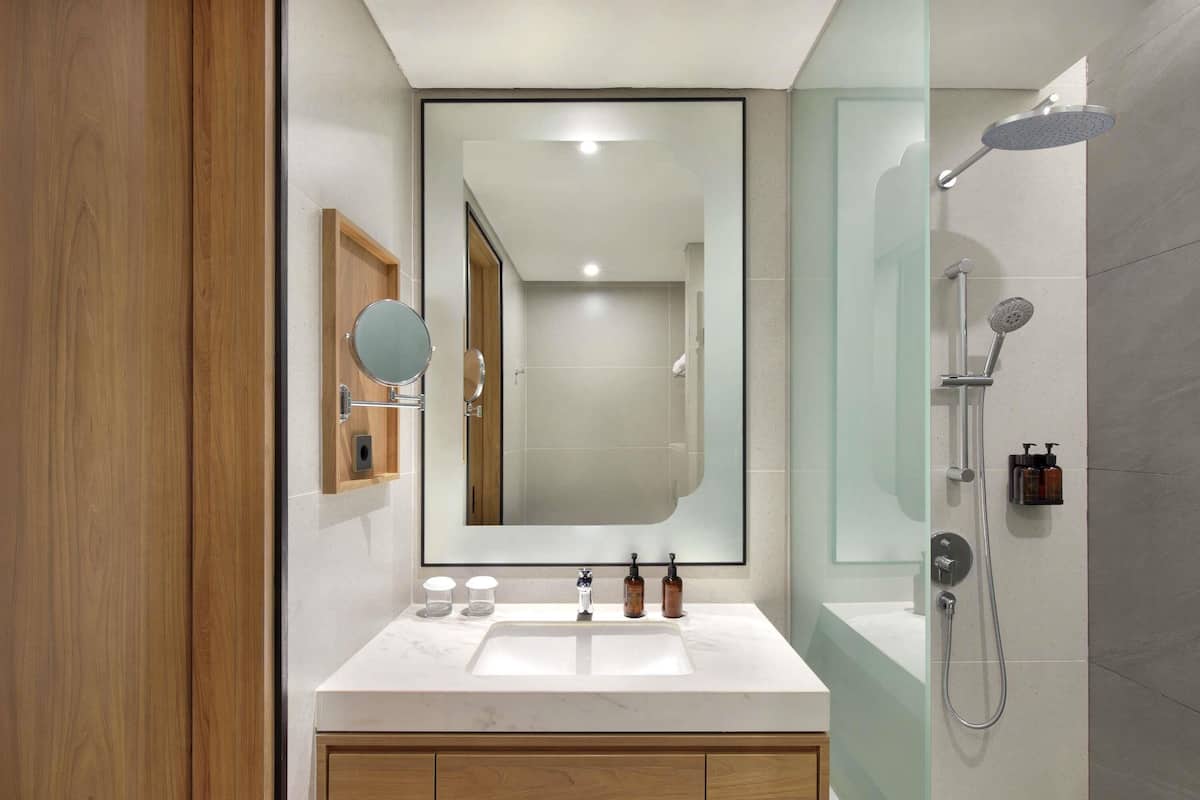In-room safe, desk, laptop workspace, blackout curtains