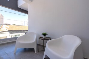Apartment, 1 Double Bed with Sofa bed, Balcony, City View | Balcony - Hue 1-Bedroom Apartment in Larnaca (Larnaca)