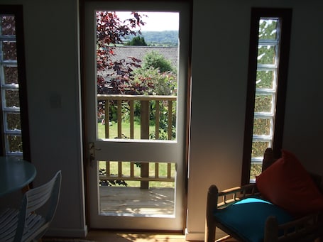 Interior. Quiet retreat in rural Cornish garden.