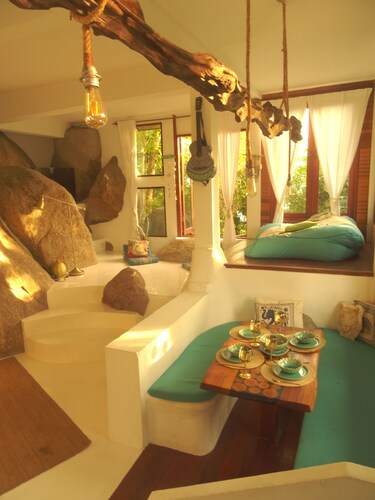 Our Jungle Rock House. A unique 2 bedroom pool villa built amongst granite rocks