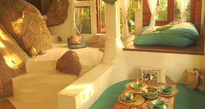 Our Jungle Rock House. A unique 2 bedroom pool villa built amongst granite rocks