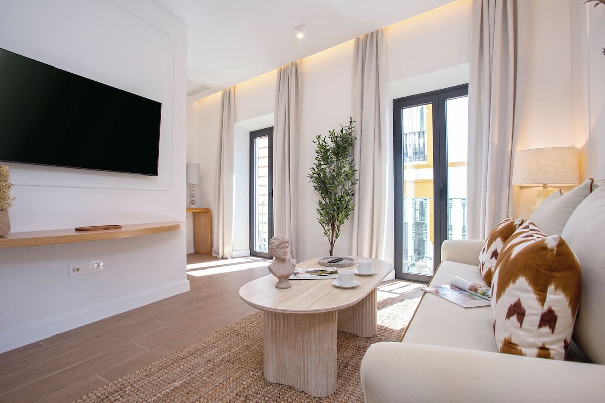 Apartment (1 Bedroom) | Living area | Smart TV