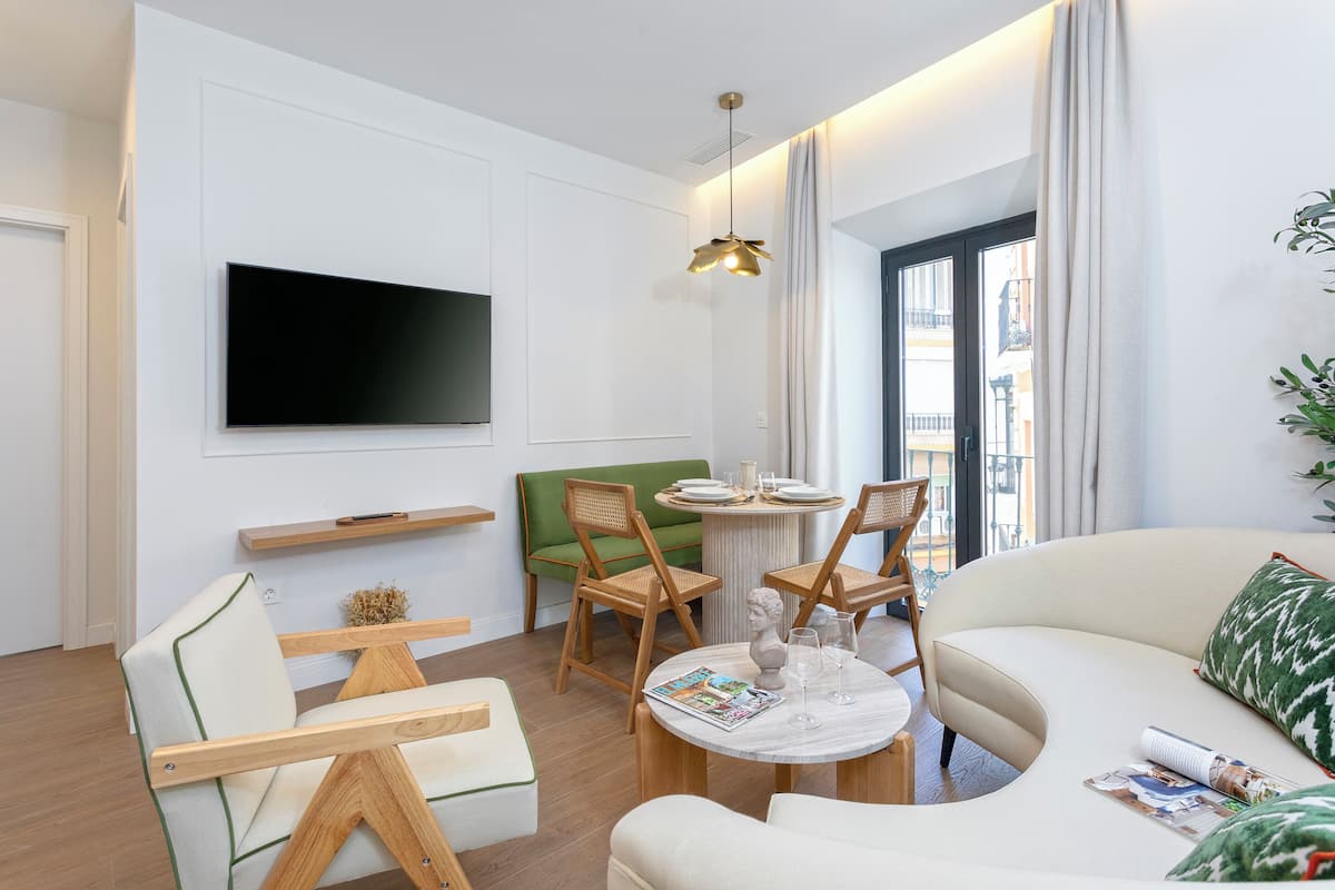 Apartment, 2 Bedrooms, Private Pool | Living area | Smart TV