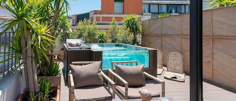Appartamento, 2 camere da letto, piscina privata | Terrazza/patio