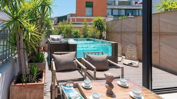 Apartment, 2 Schlafzimmer, eigener Pool | Terrasse/Patio