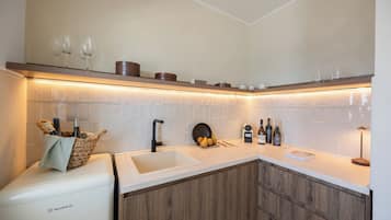 Suite with Caldera, Volcano, Sea View and Private Jacuzzi | 私人厨房