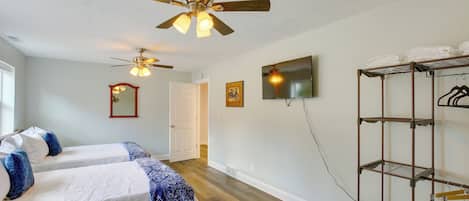 4 chambres, fer et planche Ă repasser, Wi-Fi, draps fournis