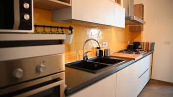 Apartment, Balcony, City View | Private kitchen