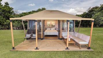 Tente Premium | Coffres-forts dans les chambres, draps fournis