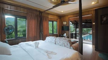 Laptop workspace, blackout curtains, iron/ironing board, WiFi