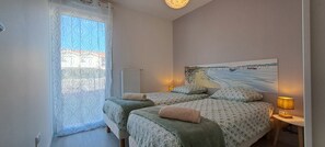 2 quartos, escrivaninha, Wi-Fi, roupa de cama