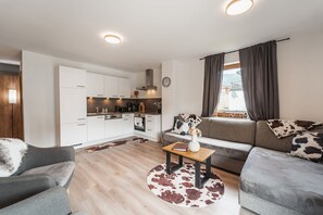 Smart-tv och eldstad