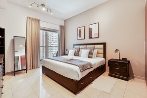 2 slaapkamers, een kluis op de kamer, een strijkplank/strijkijzer