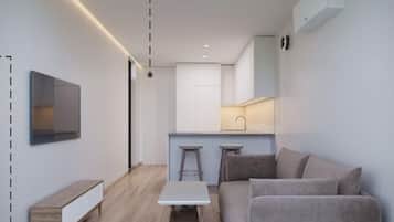 Superior Apartment, Kitchen | Living area