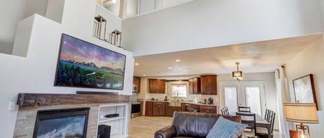 Smart TV, fireplace, offices