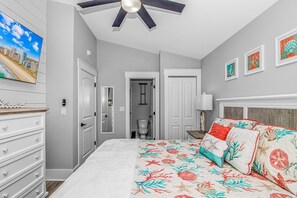 5 bedrooms, iron/ironing board, travel cot, WiFi