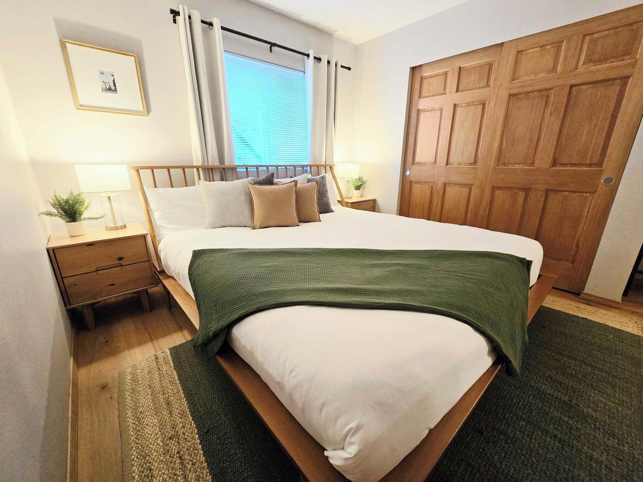 2 bedrooms, iron/ironing board, travel crib, free WiFi