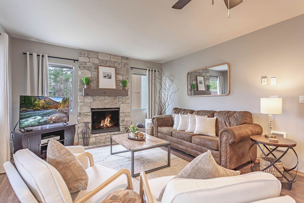 TV connectée, cheminée