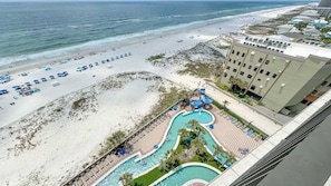 Enjoy a relaxing beachfront stay with access to the ocean and multiple pools, including a water slide.