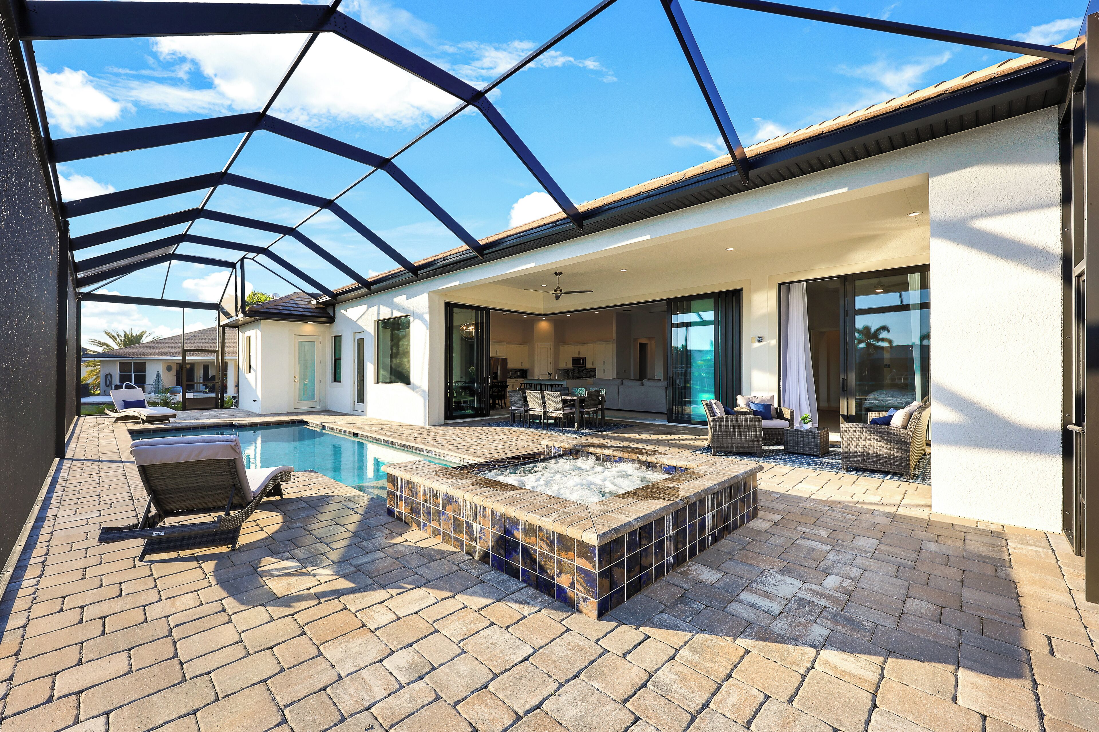 Una piscina riscaldata