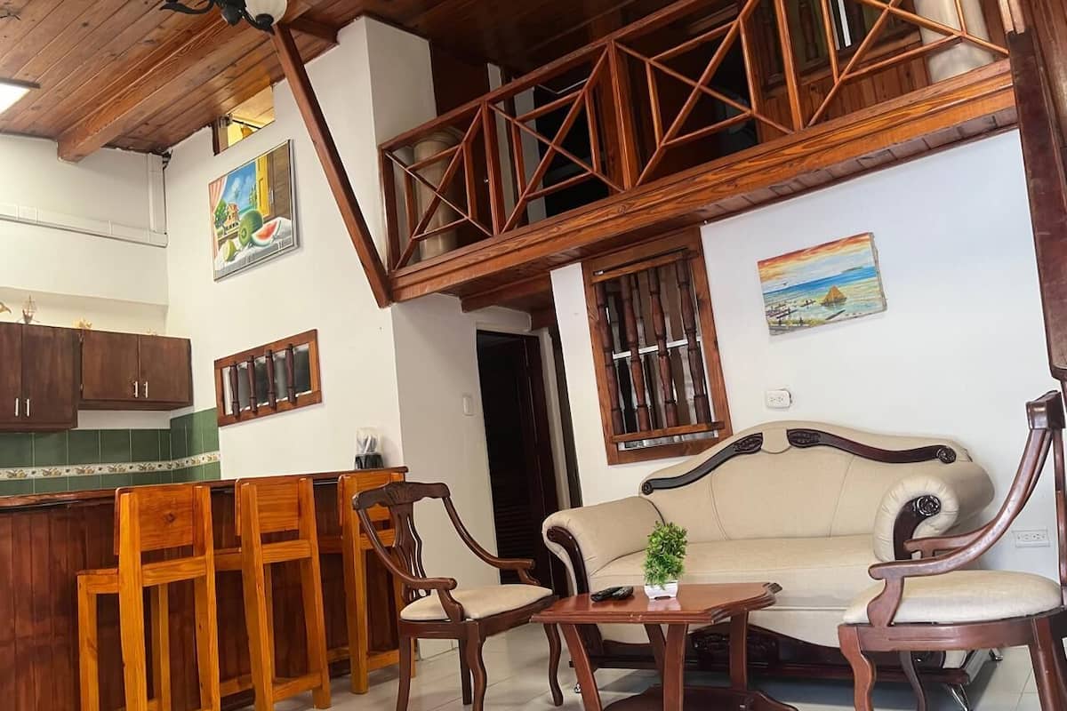 Apartment Beach 206 internal view | Living area | 32-inch Smart TV with cable channels