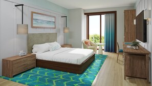 Ropa de cama de alta calidad y minibar 