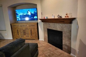 Smart TV, table football, books, printers