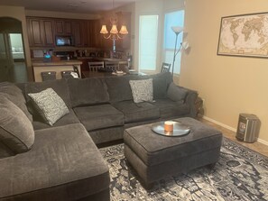 Smart TV, table football, books, printers