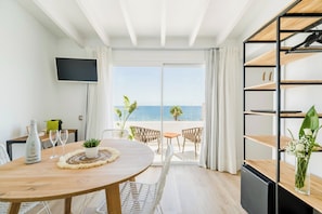 Premium Suite, Sea View | Minibar, in-room safe, desk, laptop workspace - Outsite Ibiza - Work, Connect, Explore (Santa Eulalia del Rio)