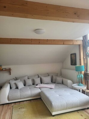 Smart-TV, Kamin, Bücher