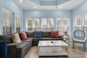 Maison, plusieurs lits (Suzwinks Beach House) | Coin séjour