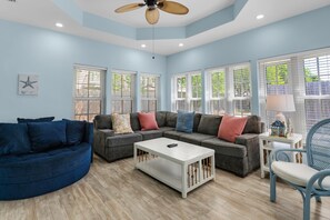 Maison, plusieurs lits (Suzwinks Beach House) | Coin séjour