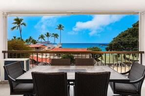 Condo, 2 Queen Beds (Kona Plaza#302) | Outdoor dining