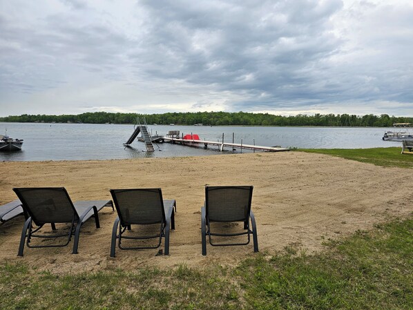 Beach nearby, sun-loungers